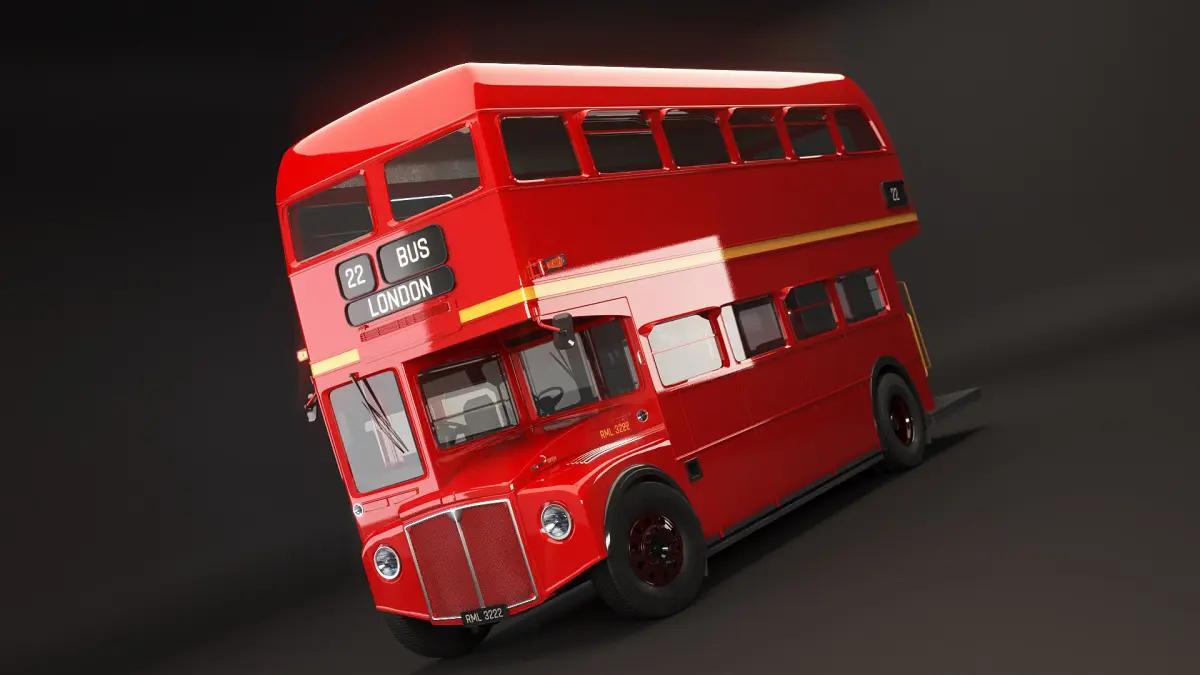 Routemaster Classic London Bus 3D model