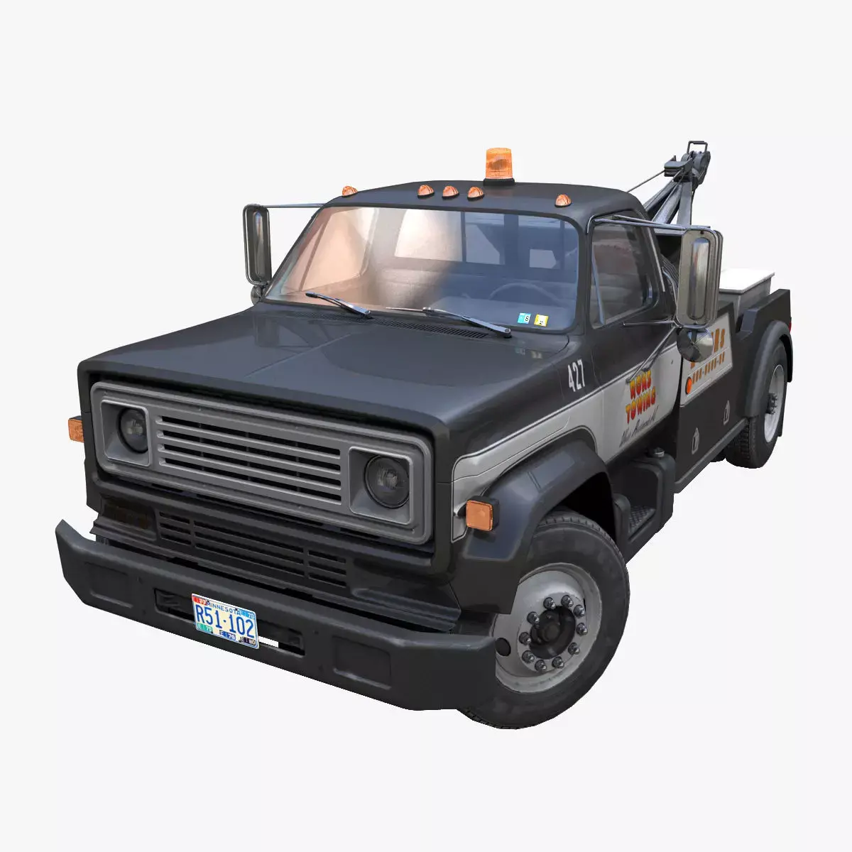 Holmes wrecker truck Low-poly 3D model