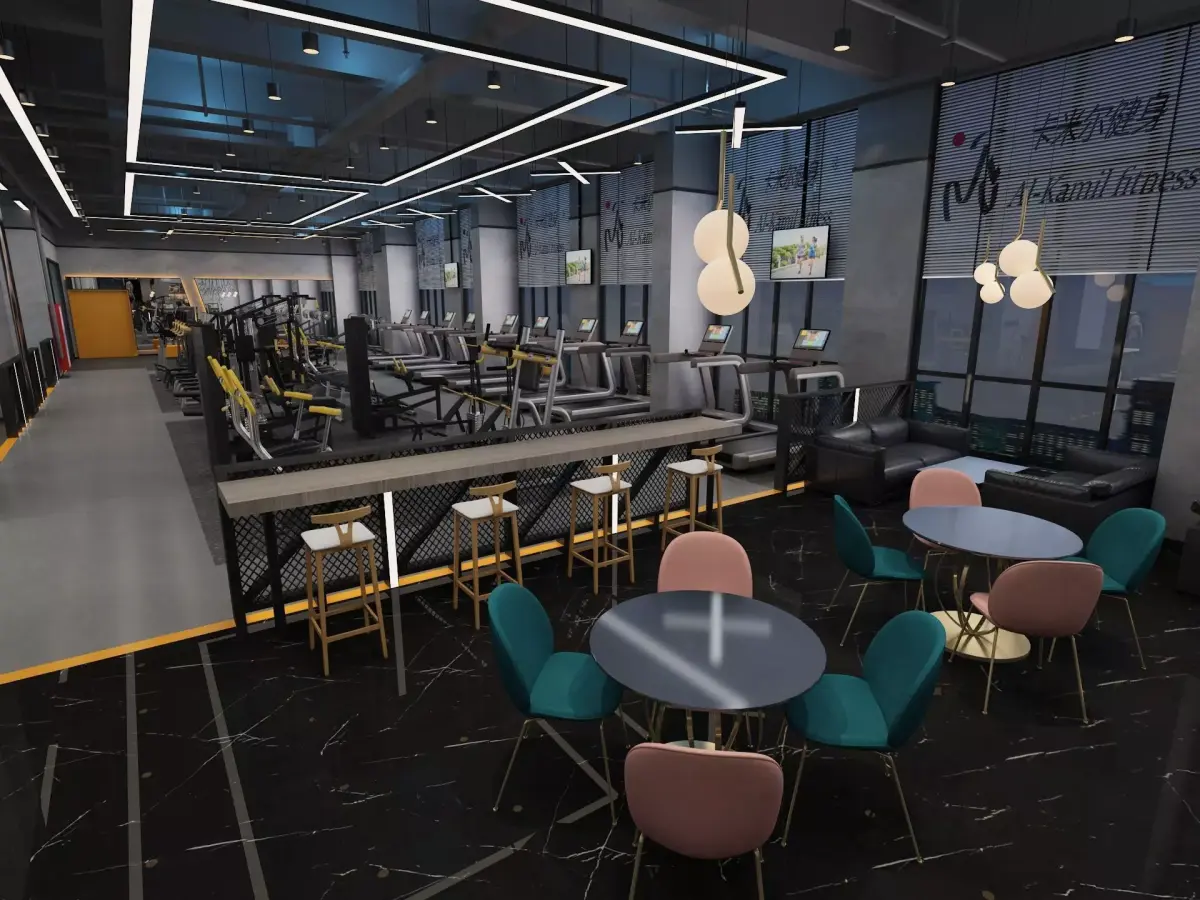 Industrial Loft Gym  3D model