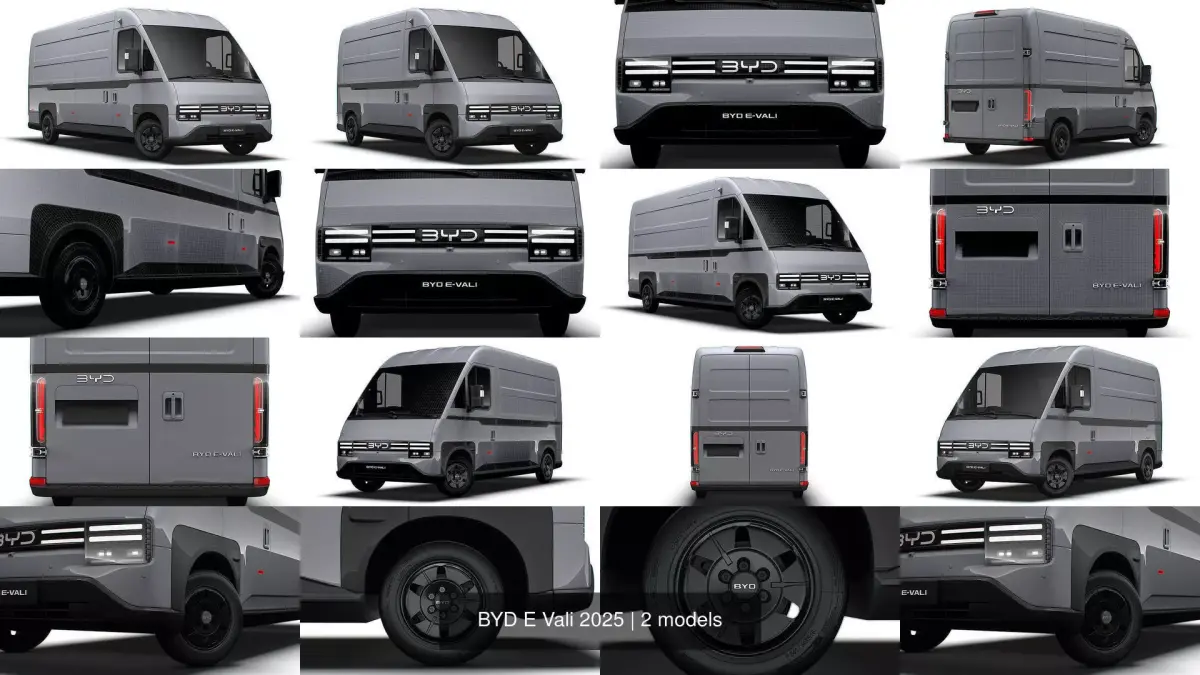 BYD E Vali 2025 3D Model Pack purchase
