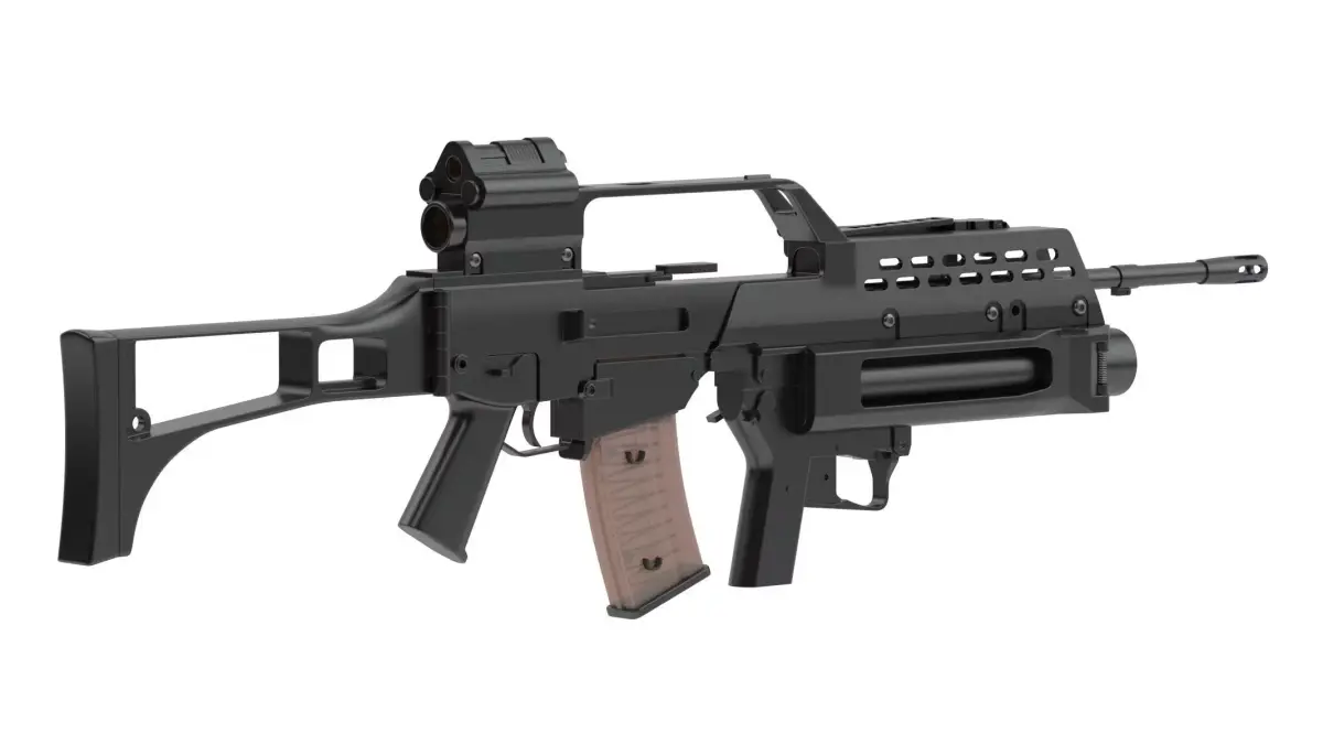 Heckler Koch AG36 Grenade launcher 3D model
