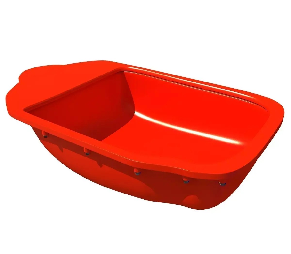 Red Engine Oil Pan 3D model