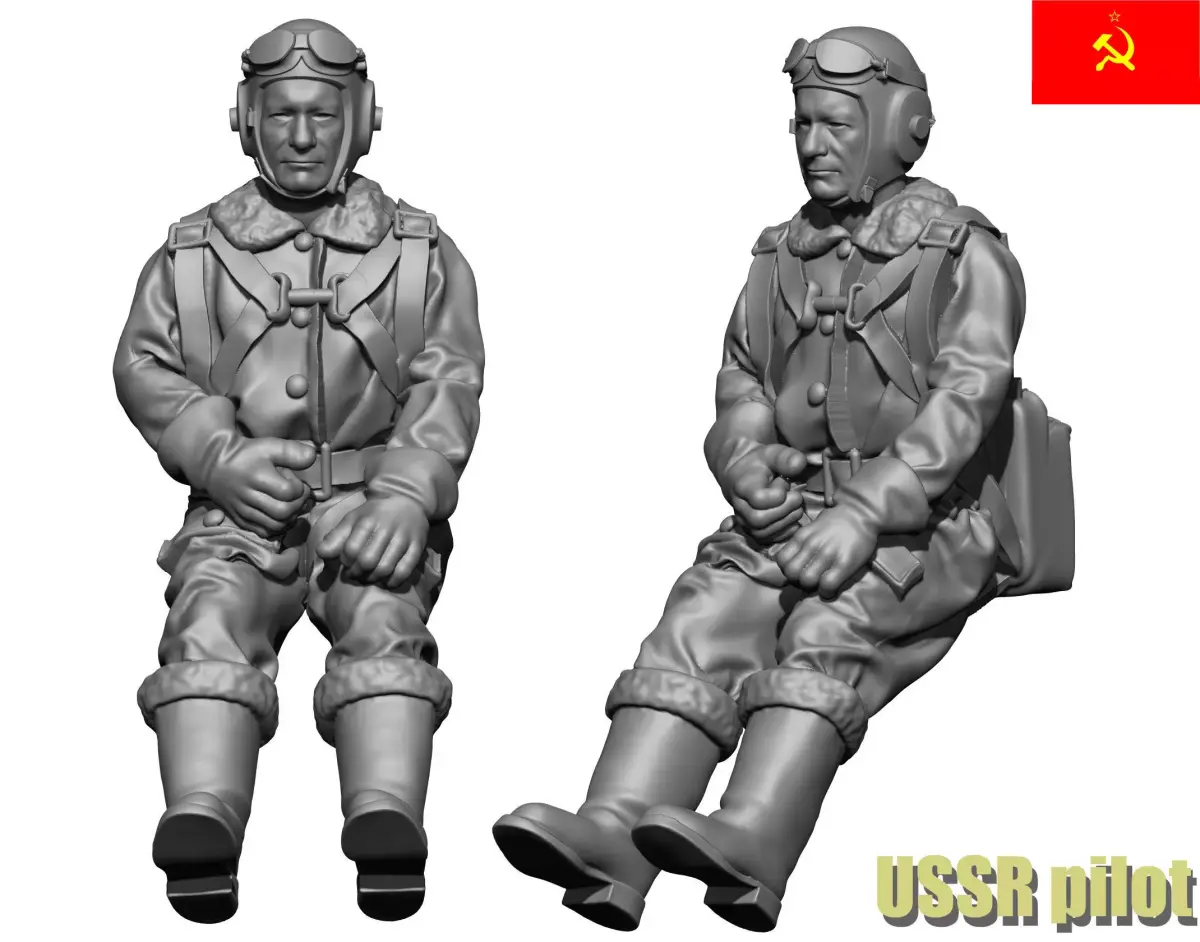 Soviet Pilot  3D print model