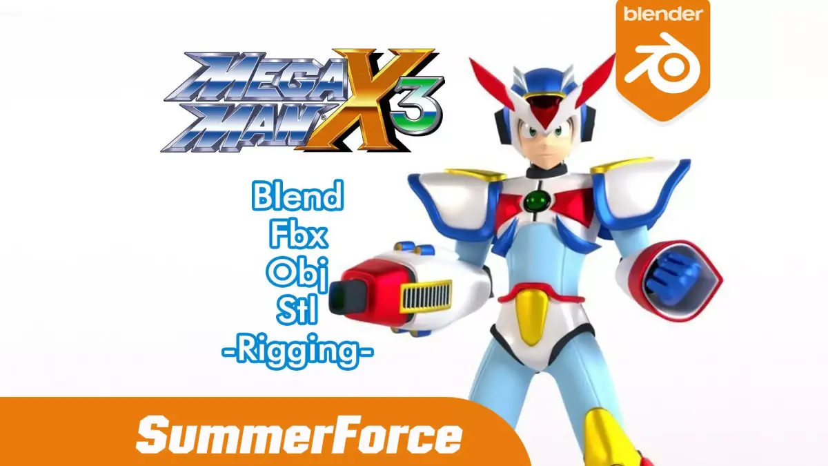 Megaman X Max Armor - Mega Man X3 3D model