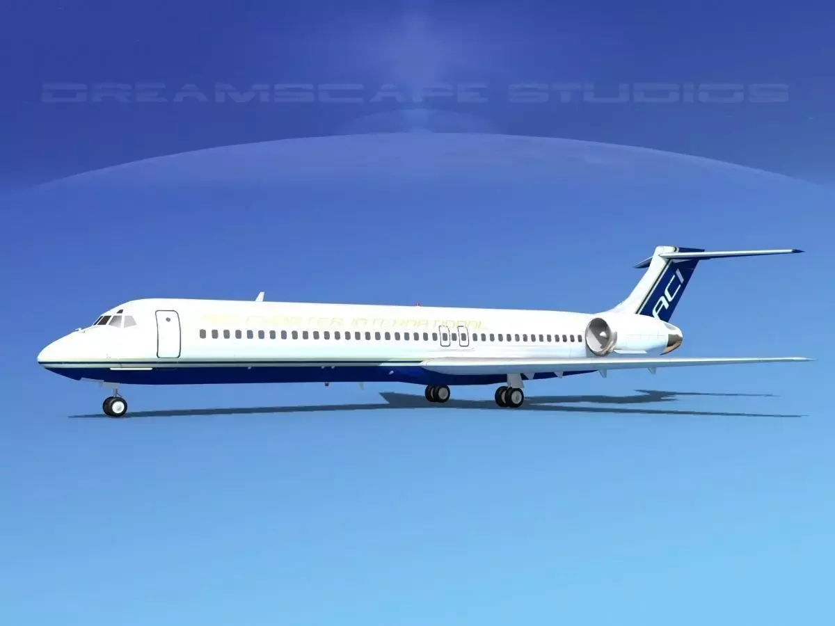 McDonnell Douglas MD-87 Air Charter Intl 3D model