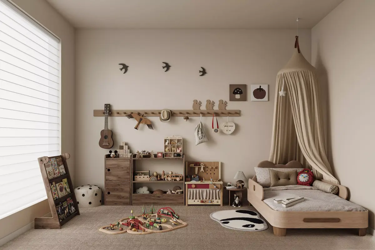Bedroom interior scenes 3D model 3