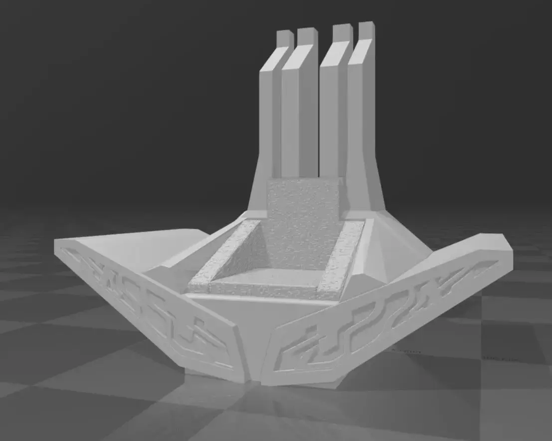 The Mandalorian Season 3 Bo Katan Throne for BLACK SERIES 3D print model