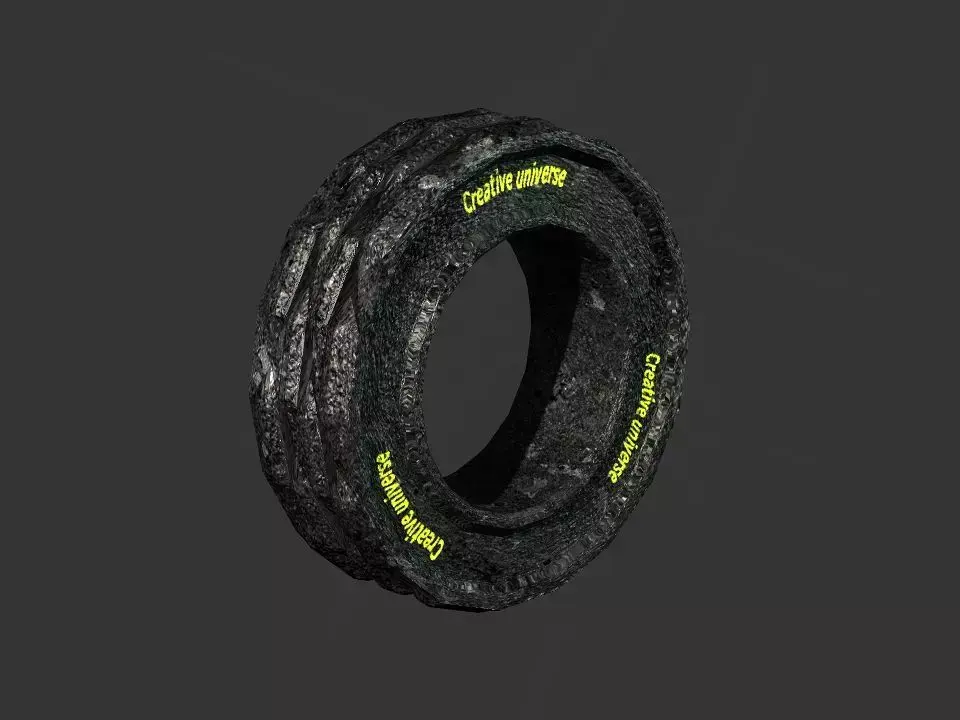 Wheel tire 3D model
