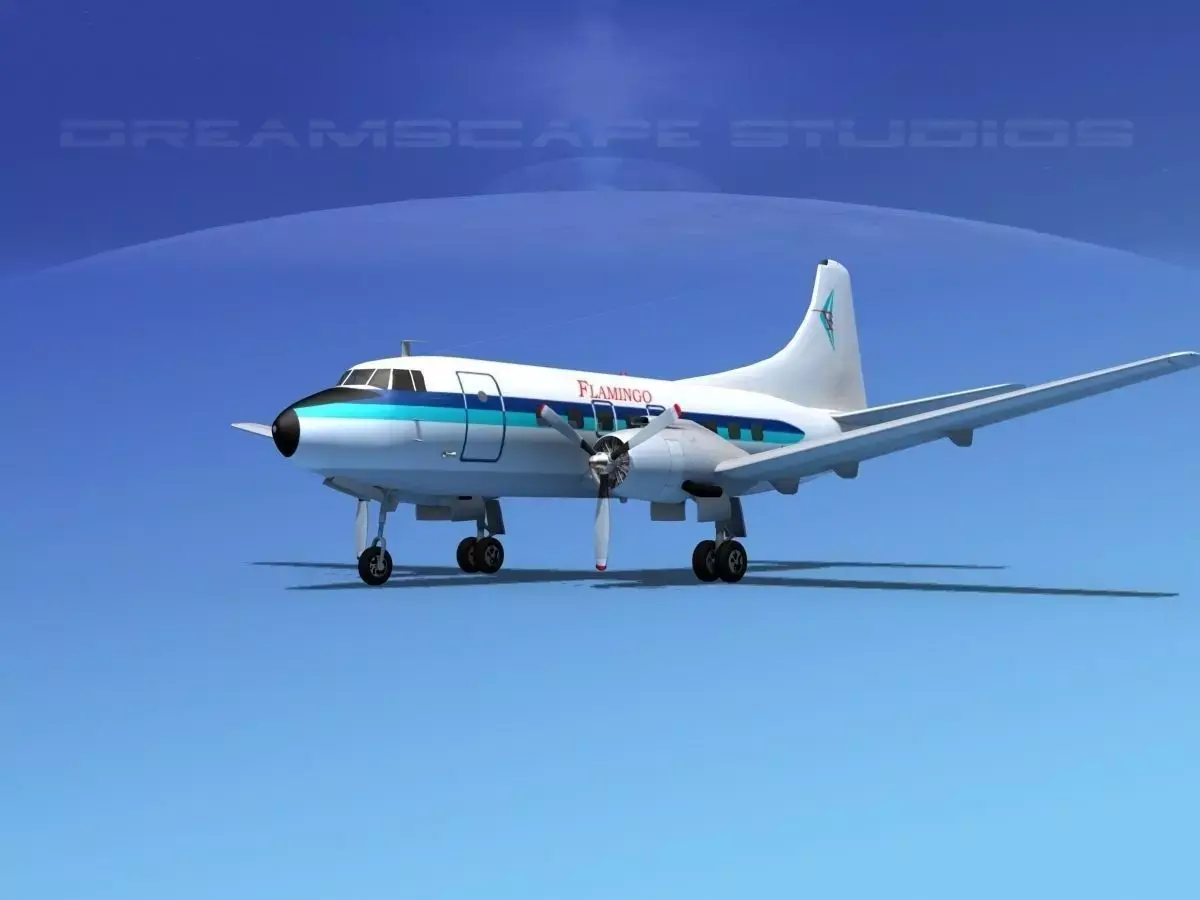 Martin 404 Flamingo 3D model