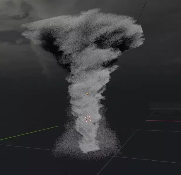 tornado in sky Free 3D model