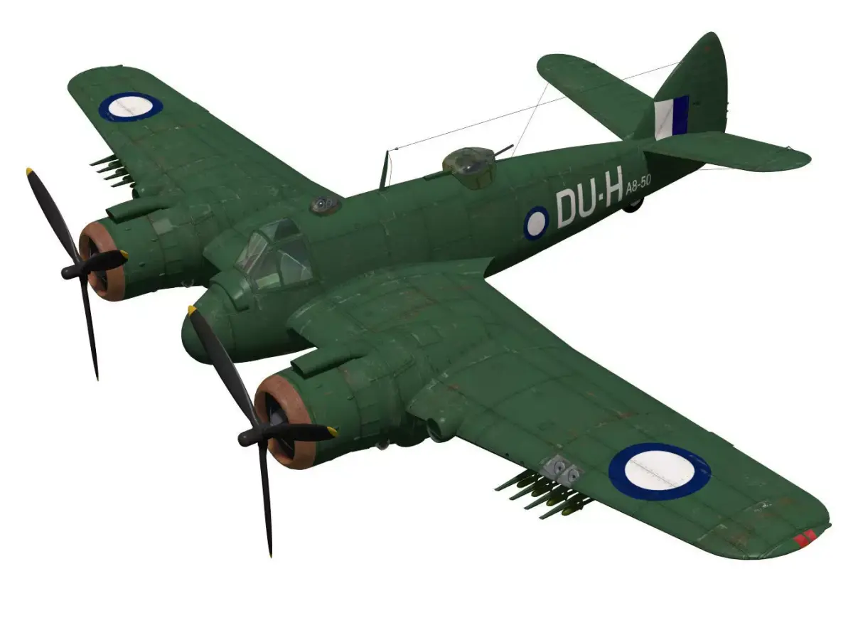 Bristol Beaufighter  MKXXI 3D model