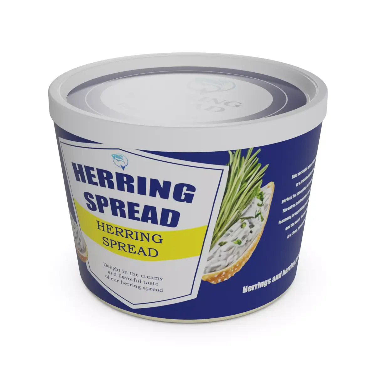 Herrings and herring products Herring Spread Low-poly 3D model