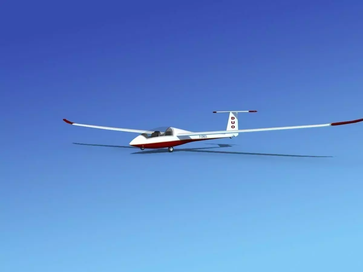 Duo Discus Sailplane 3D model 6