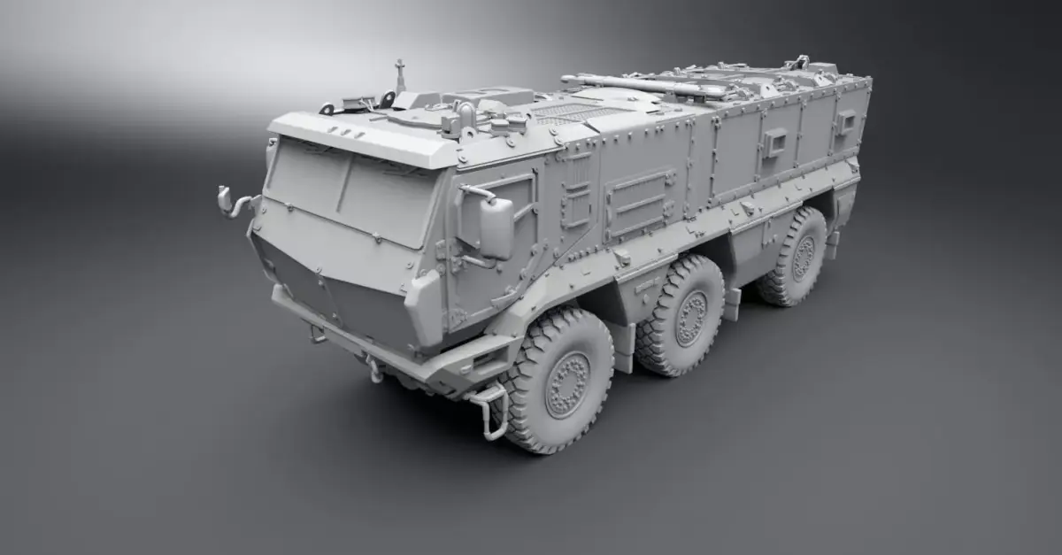 Kamaz Typhoon Scale model 3D print model