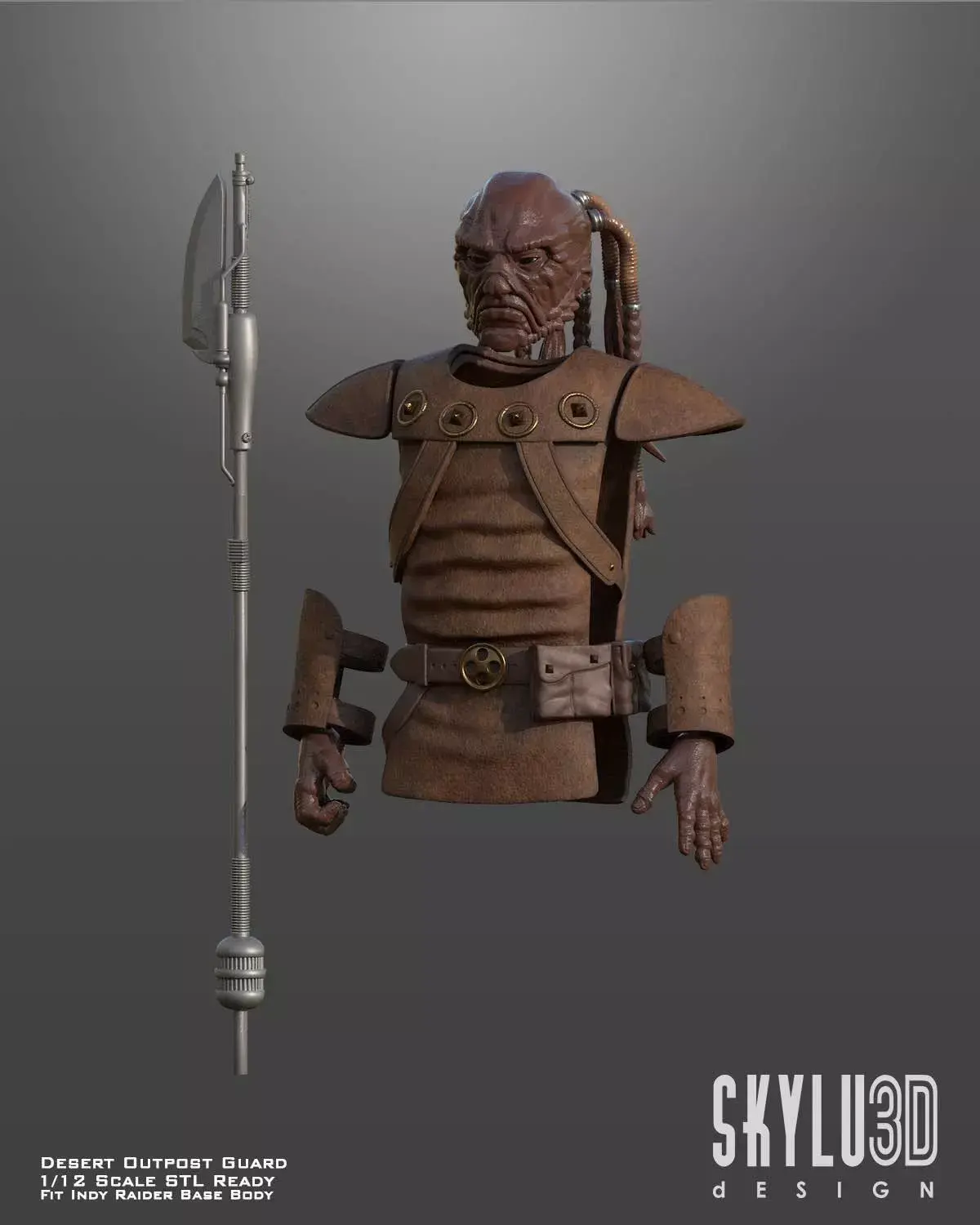Desert Outpost Guard One12 Scale Custom STL Files 3D print model