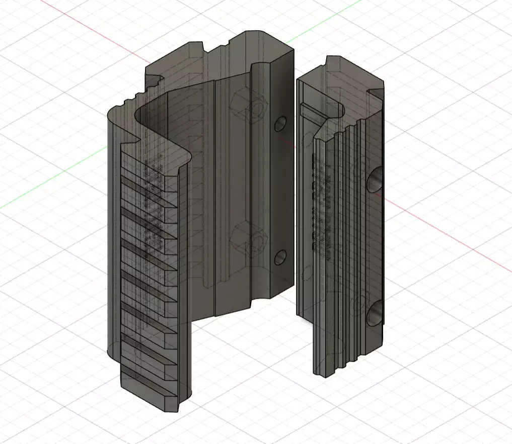 Triple rail for Desert Eagle by Tokyo Marui 3D print model