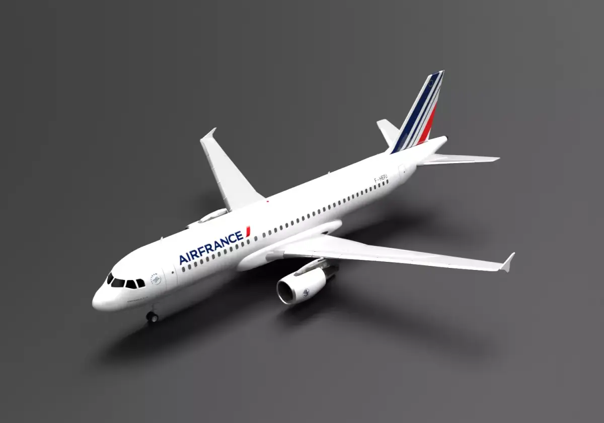 Airbus A320  AirFrance Livery 3D model