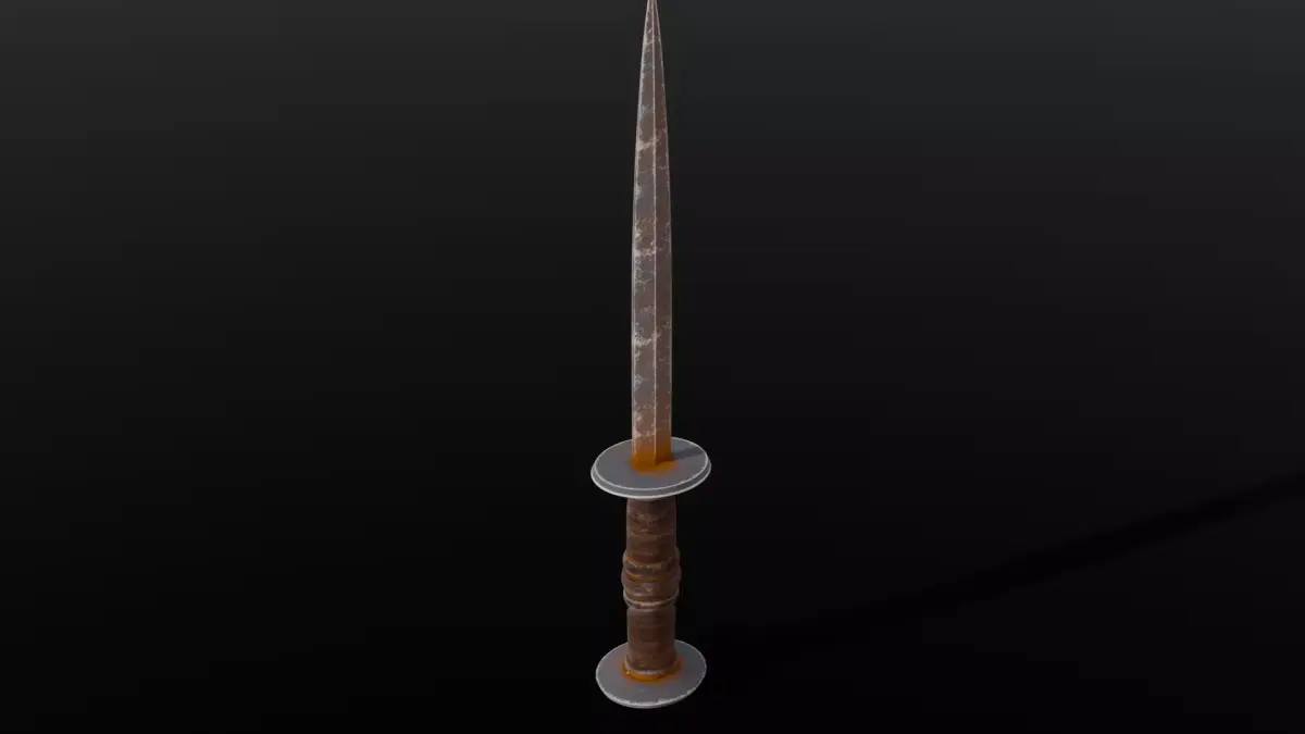 Dagger 3D Model Low-poly 3D model