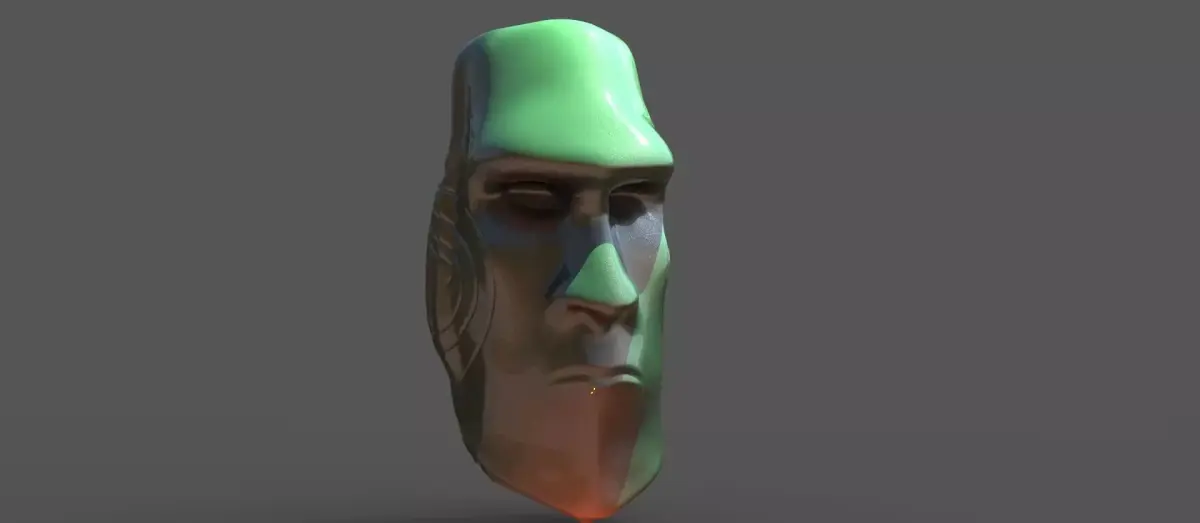 African mask 2  3D model
