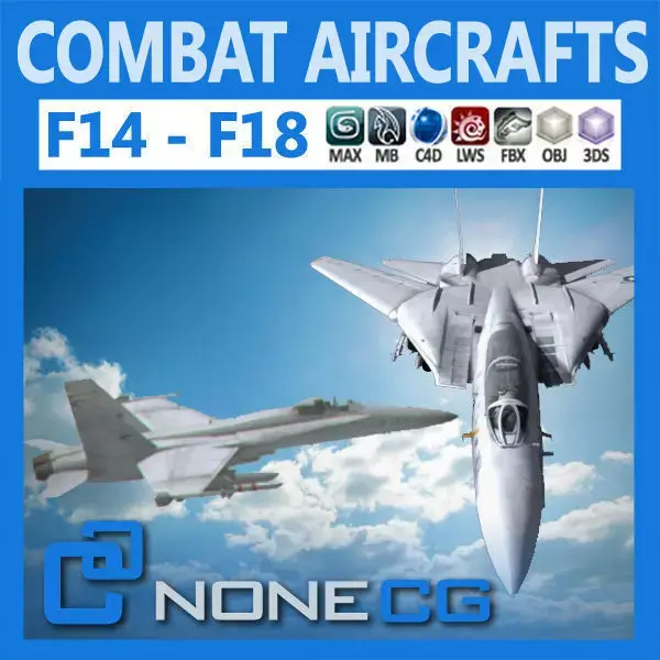 Pack - Combat Aircrafts 3D model