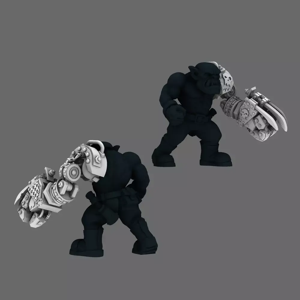 SO Blue Lads Elf Loot Power Claw Arm LEFT 3D print model