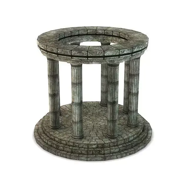 Stone Oracle Temple 3D Model 3D model
