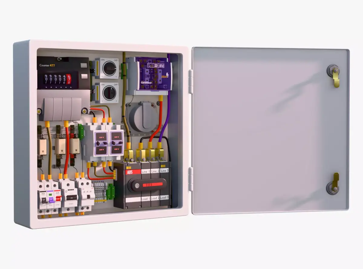 Electrical Power Distribution Box M1 3D model