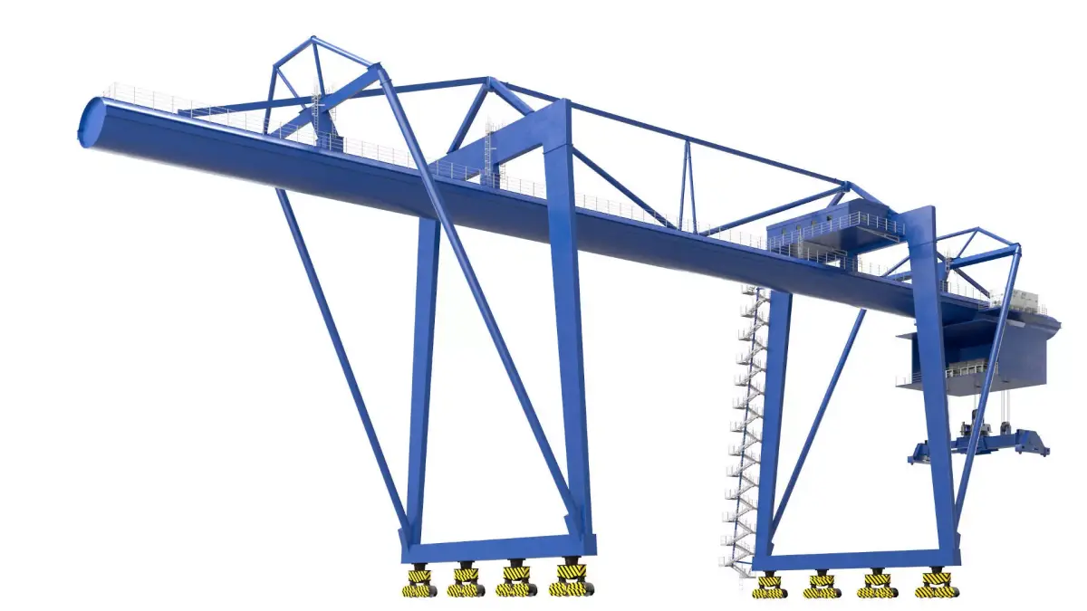 Container RTG Gantry Cargo Crane 3D model