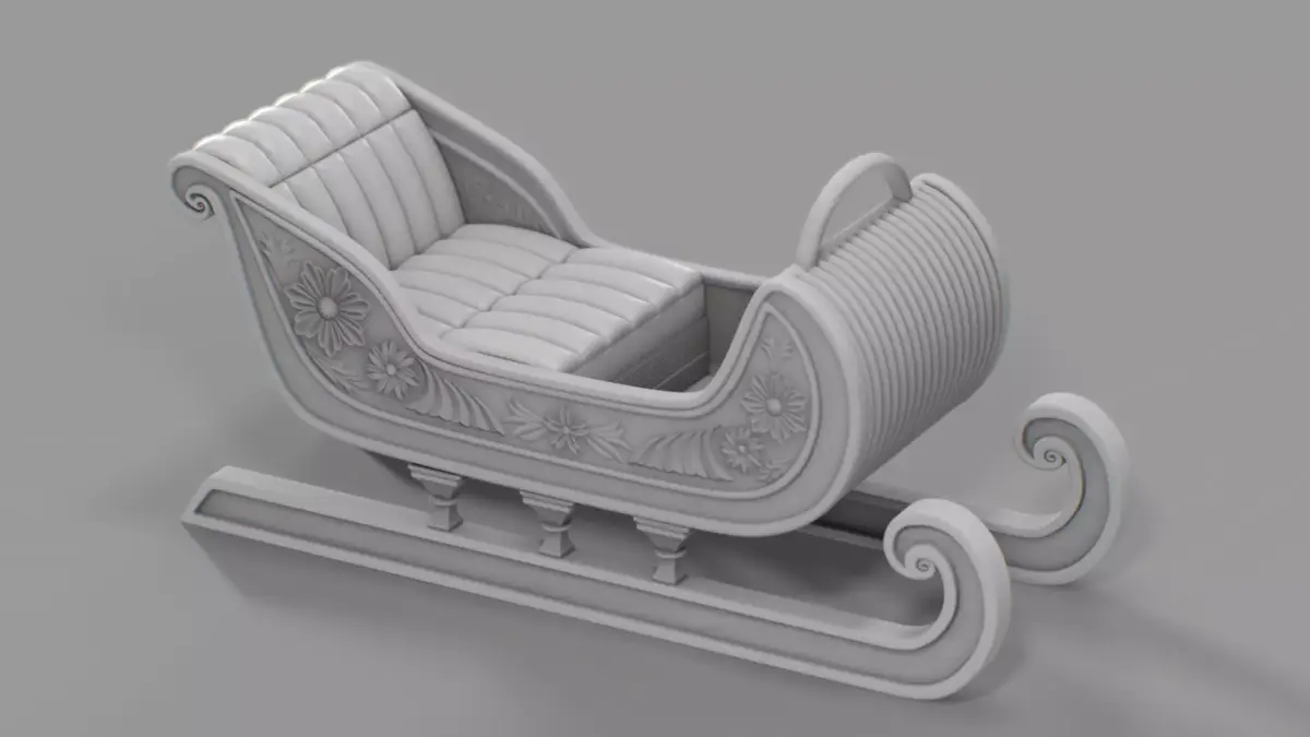 Toboggan 3D model purchase