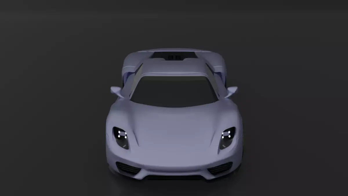 PORSCHE 918 Free 3D model