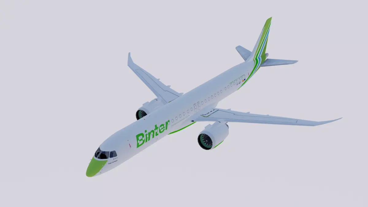 Embraer E-195 E-Jets E2 Binter 3D model