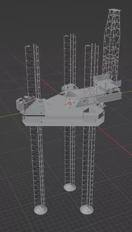 Jack Up Rig 3D model