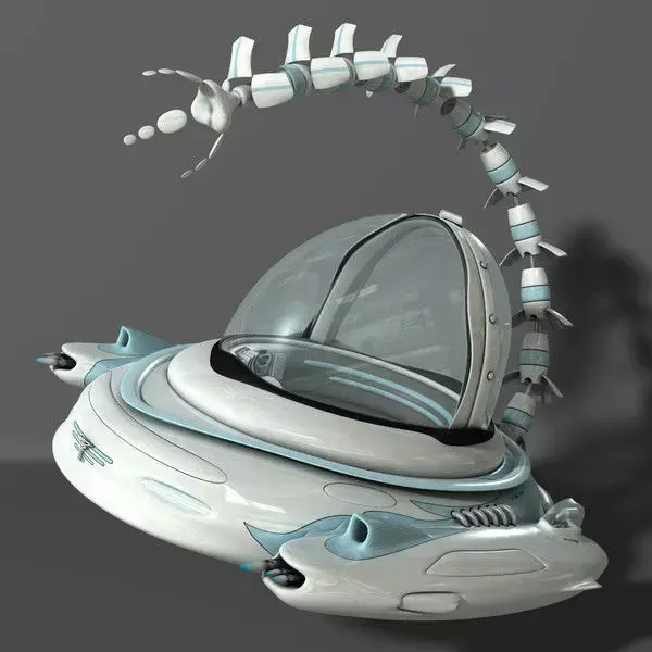 Spaceship - Cartoon 3D model