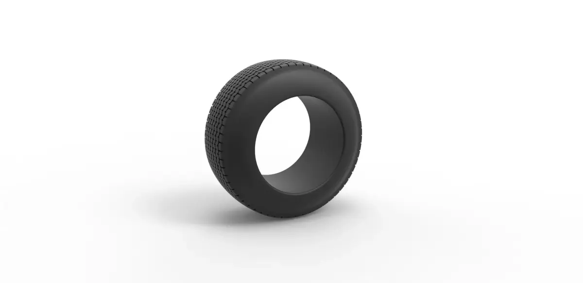 Dune buggy rear tire 28 Scale 1 to 25 3D print model