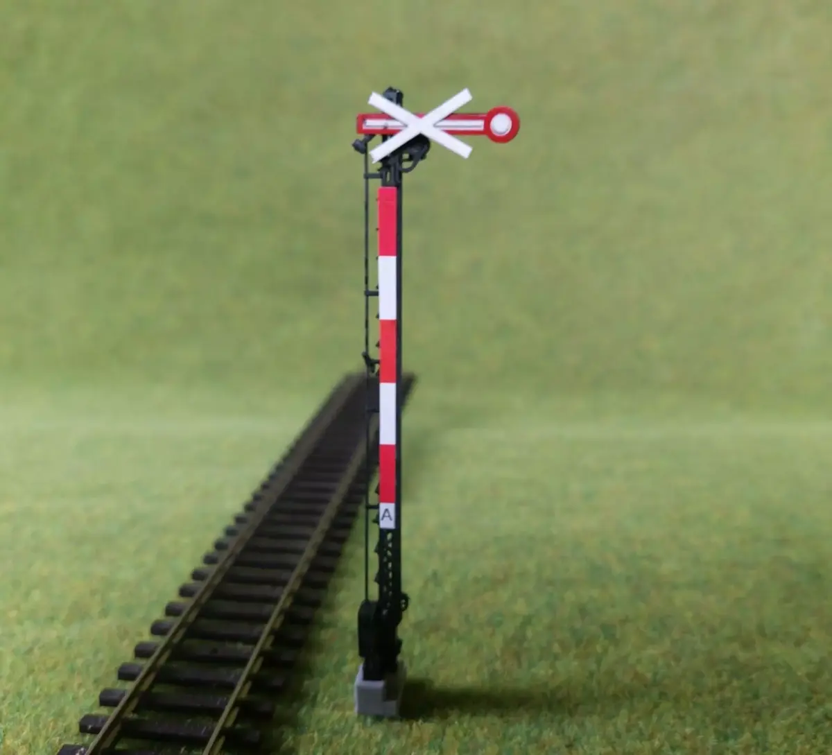 Railway Semaphore single arm static invalidated 1-87 resin 3D print model