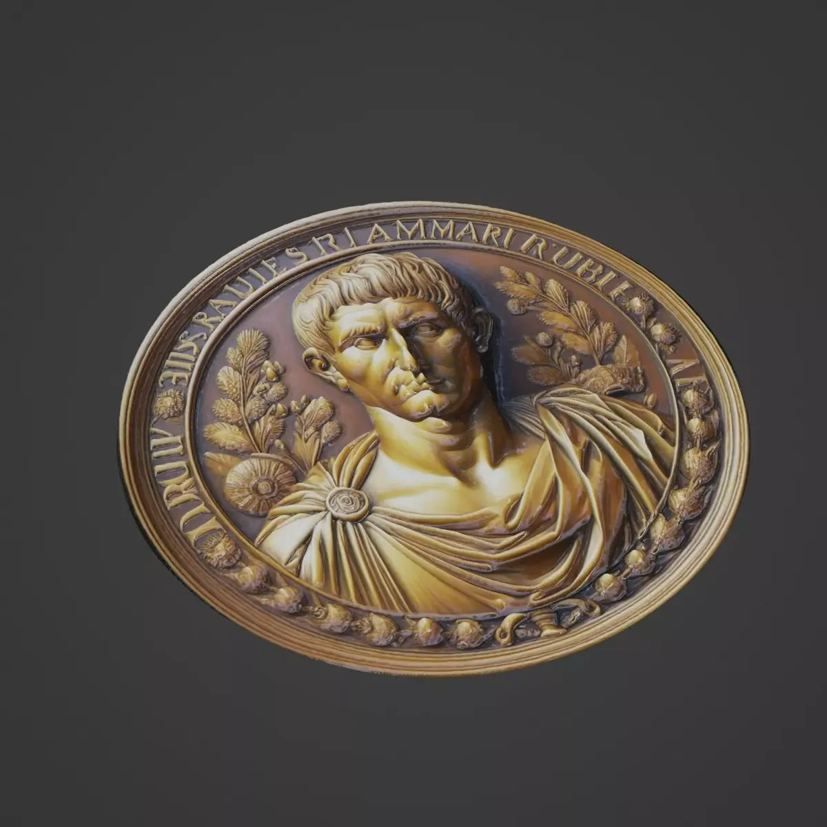 Gaius Marius Medallion 3D print model buy
