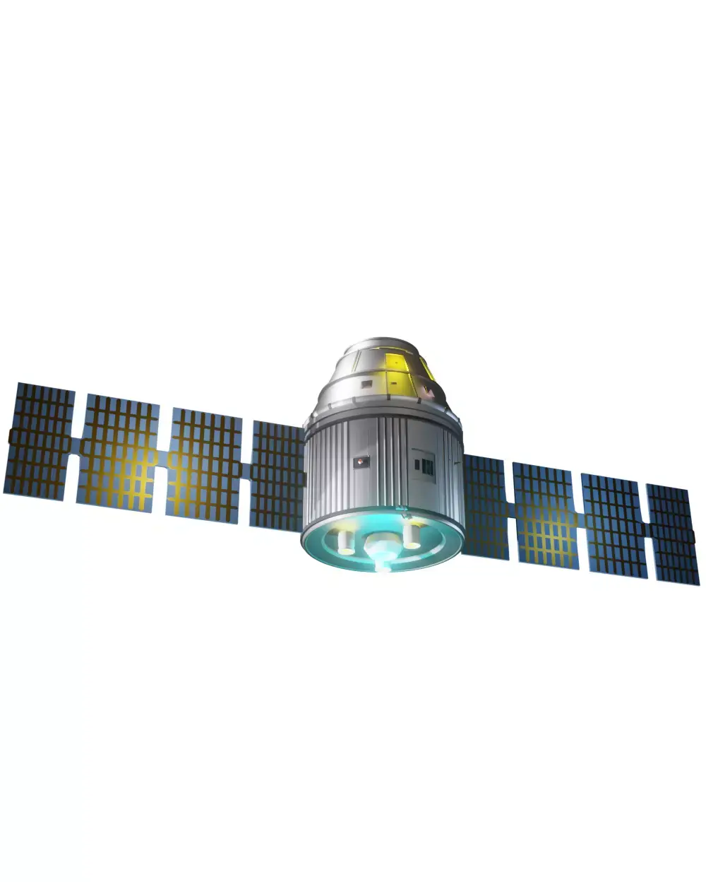 Spacecraft in space 3D model
