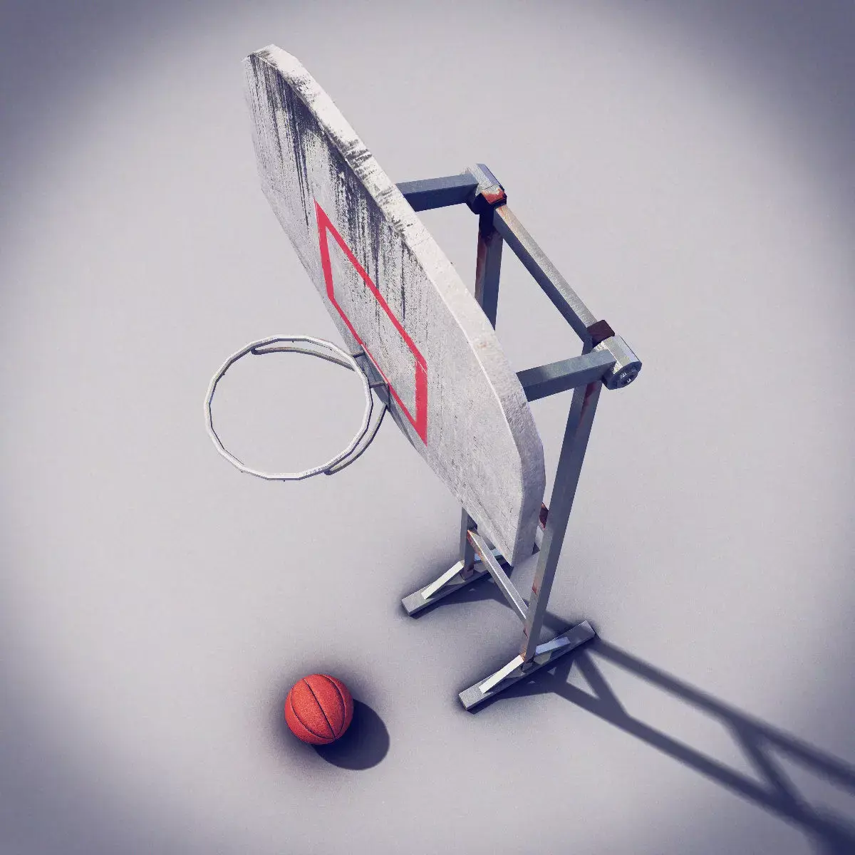 Basketball Post Free low-poly 3D model