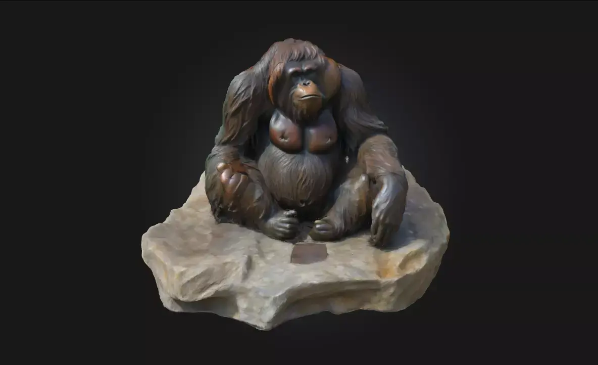 Orangutan Serenity Realistic Primate Model 3D model