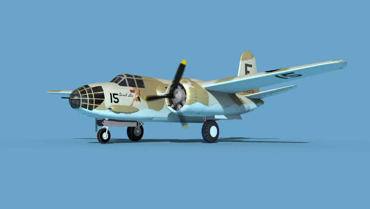 Douglas A-20A Havoc V05 3D model