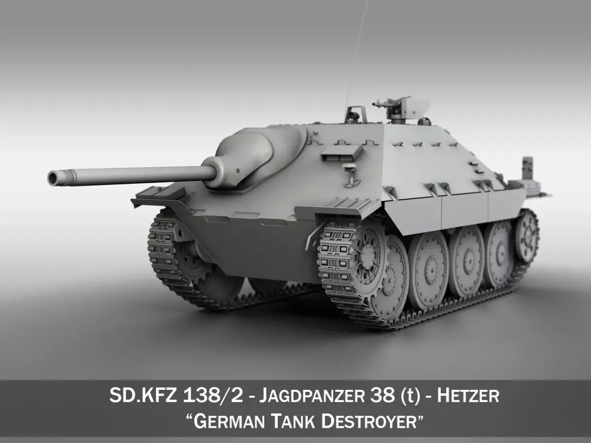 Jagdpanzer 38t Hetzer  3D model