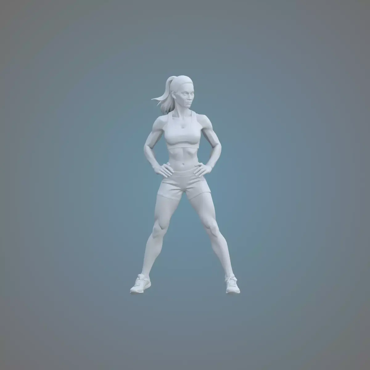 Modern Female Athlete Sculpture PM-67 3D print model