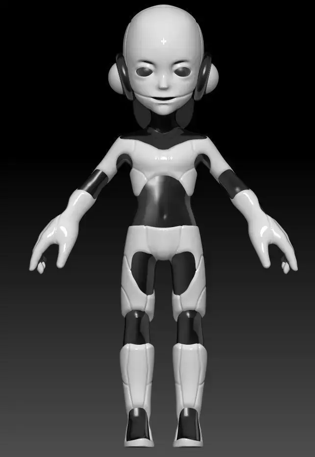 Cute Little Robot 3D model