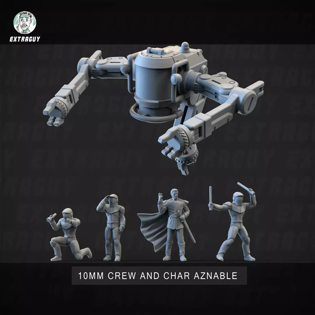  Repair Crew 10mm Plus 32mm Detailed Repair Pod 3D print model