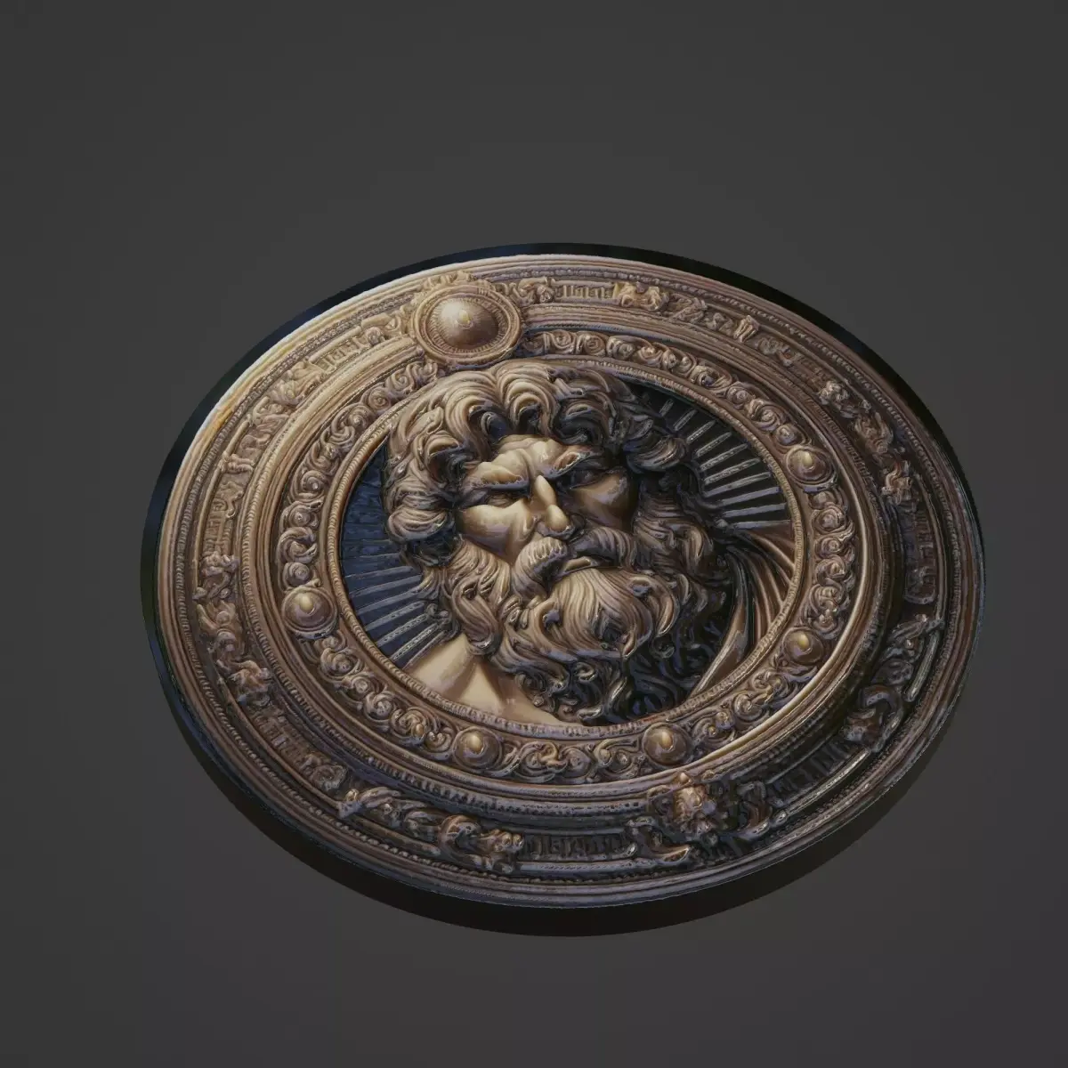 Leonidas Medallion 3D print model purchase