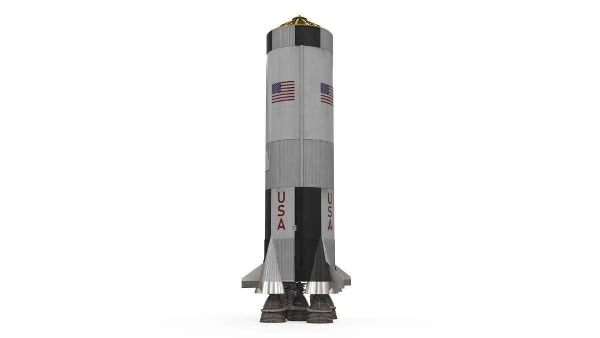 Saturn V Rocket First Stage 3D model