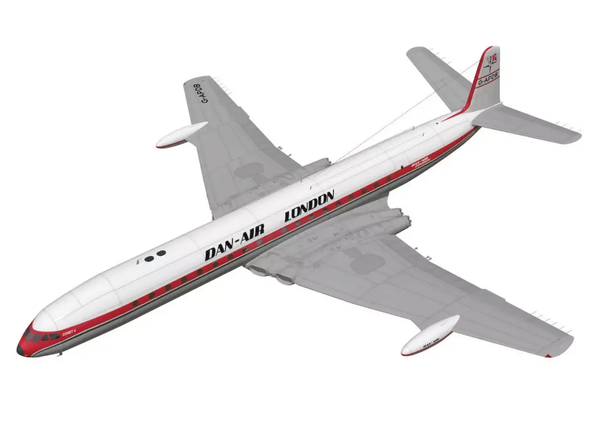 de Havilland DH106 Comet MkIVC 3D model purchase