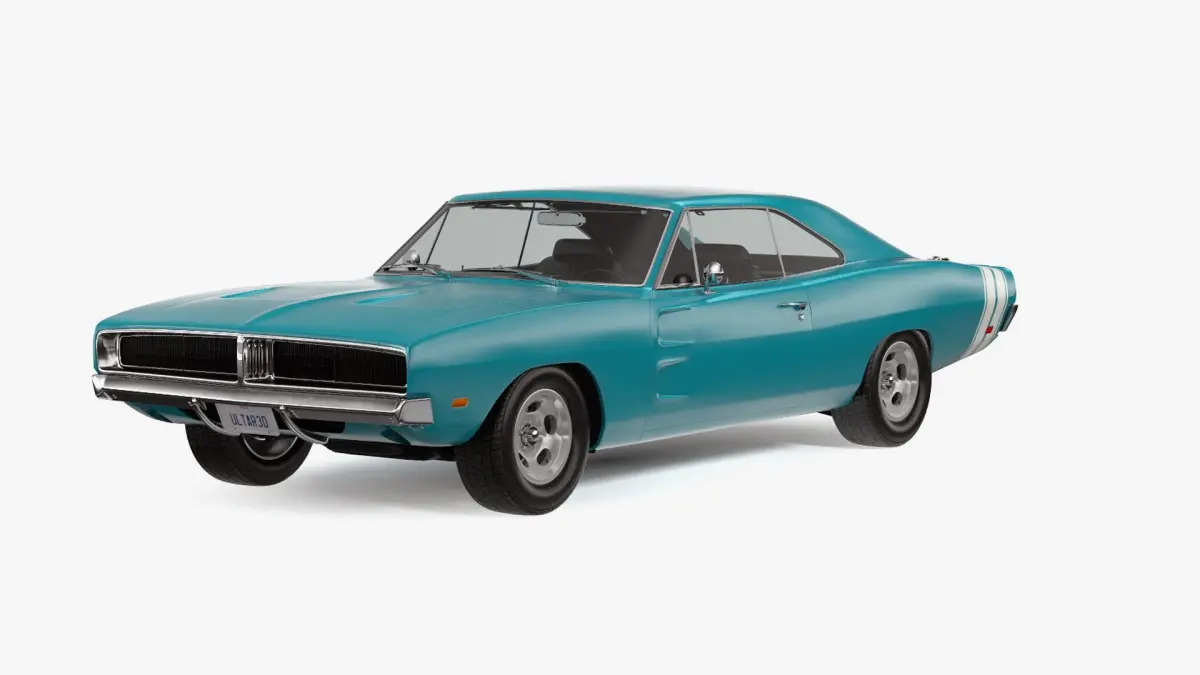 Badass Muscle Car 3D model