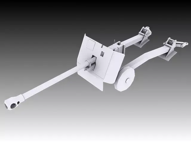 17 Pounder 3D model
