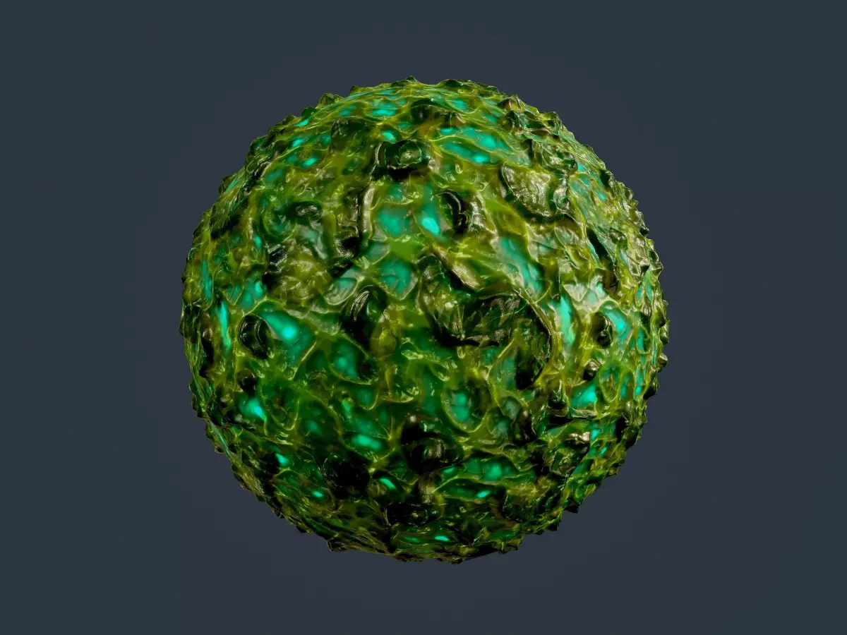 Sci-fi Alien Creature Environment Seamless PBR Texture 25 Texture